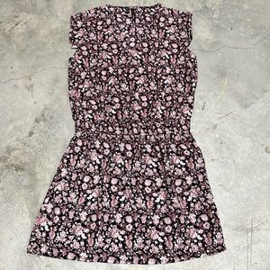 MNG Casual Short Sleeve V-Neck Floral Dress Sz‎ M / Mm-11